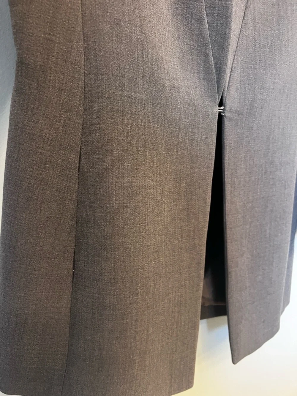Vintage Giorgio Armani Charcoal Gray Wool Blazer - Vestimenta Spa Size 42 - Picture 5 of 9